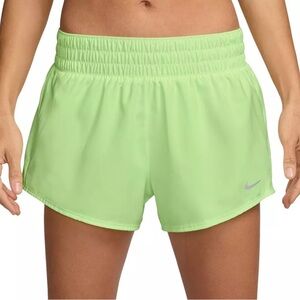 NIKE Women’s One Dri Fit Mid Rise Brief Lined Shorts Barely Volt Size XL NEW